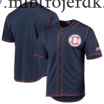 Mænd Cleveland Indians MLB Trøjer Stitches Team Color Button-Down Navy Red