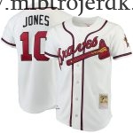 Mænd Atlanta Braves MLB Trøjer Chipper Jones Mitchell & Ness Hvid