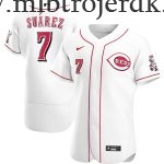 Mænd Cincinnati Reds MLB Trøjer Eugenio Suarez  Hvid Hjemme Player