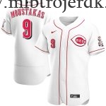 Mænd Cincinnati Reds MLB Trøjer Mike Moustakas  Hvid Hjemme Player