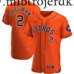 Mænd Houston Astros MLB Trøjer Alex Bregman  Orange Alternate Player