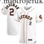 Mænd Houston Astros MLB Trøjer Alex Bregman  Hvid Hjemme Player