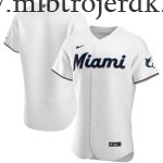 Mænd Miami Marlins MLB Trøjer  Hvid Hjemme Team