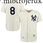 Mænd New York Yankees MLB Trøjer Yogi Berra Mitchell & Ness Cream Navy Throwback 1951