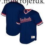 Mænd St. Louis Cardinals MLB Trøjer Mitchell & Ness Navy Big & Tall Cooperstown Collection Mesh Wordmark V-Neck