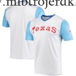 Mænd Texas Rangers MLB Trøjer Stitches Hvid Cooperstown Collection Wordmark V-Neck