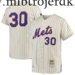 Mænd New York Mets MLB Trøjer Nolan Ryan Mitchell & Ness Cooperstown Collection - Cream