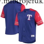 Mænd Texas Rangers MLB Trøjer Stitches Button-Up - Royal Rød